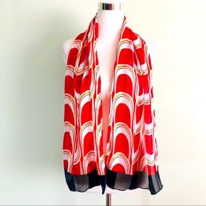 Retro inspired silky scarf